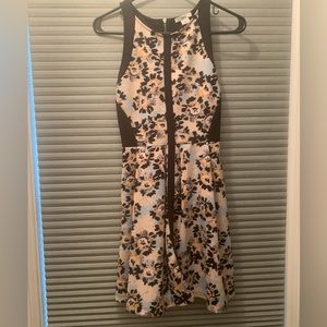 Floral & black dress